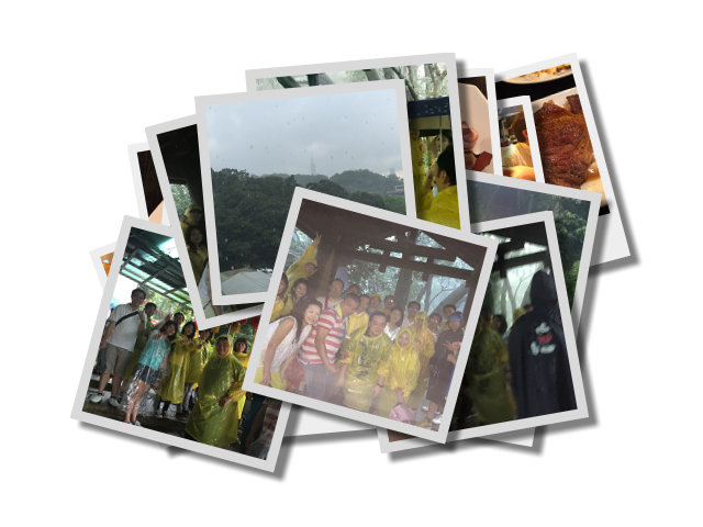 登親水步道遇大雨